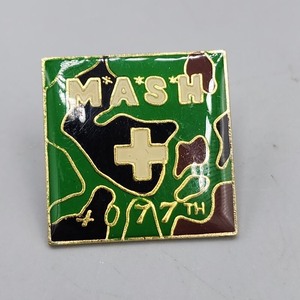 Vintage 4077 Mash Hat/ Lapel Pin with Back